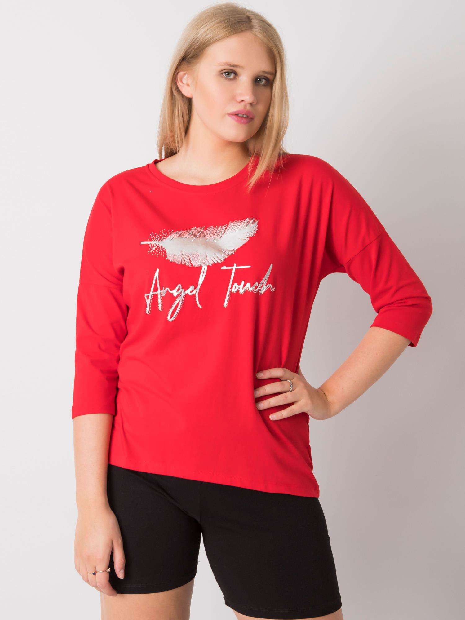 ČERVENÁ HALENKA ANGEL TOUCH RV-BZ-6873.53P-RED Velikost: ONE SIZE