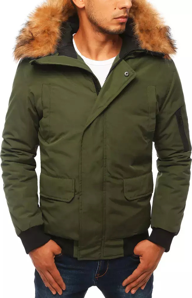 KHAKI PÁNSKÁ ZIMNÍ BUNDA TX3941 Velikost: XL