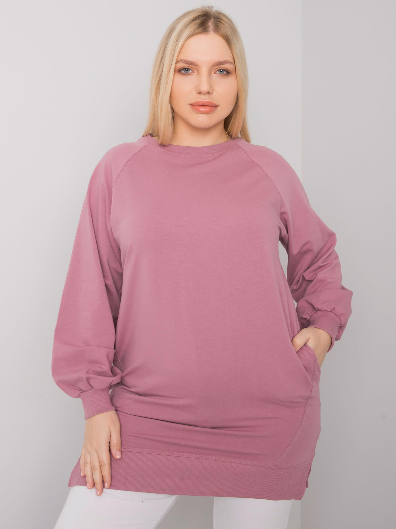 RŮŽOVÉ DÁMSKÉ TRIČKO S KAPSAMI RV-BZ-7227.95-PINK Velikost: ONE SIZE