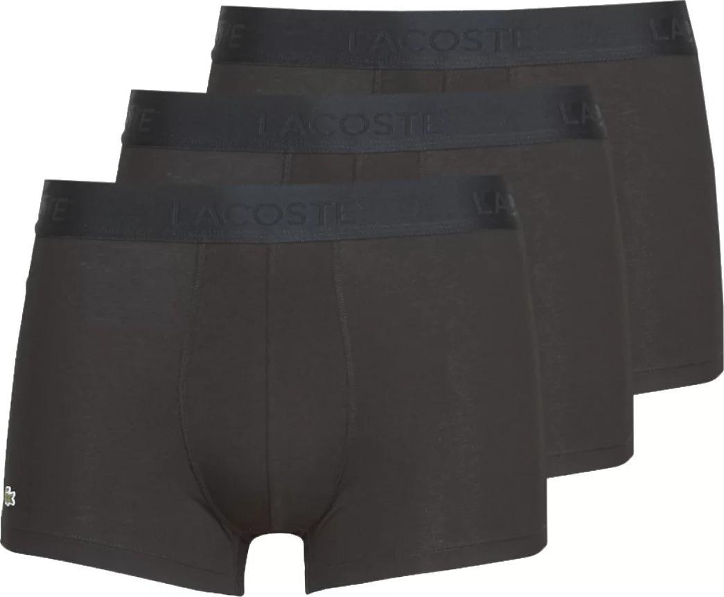 ČERNÁ SADA BOXEREK LACOSTE 3-PACK BOXER BRIEFS 5H3407-031 Velikost: M