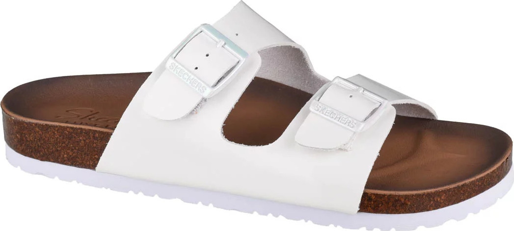 SKECHERS Bílé dámské nazouváky skechers granola-gloss floss 163030-wht velikost: 36