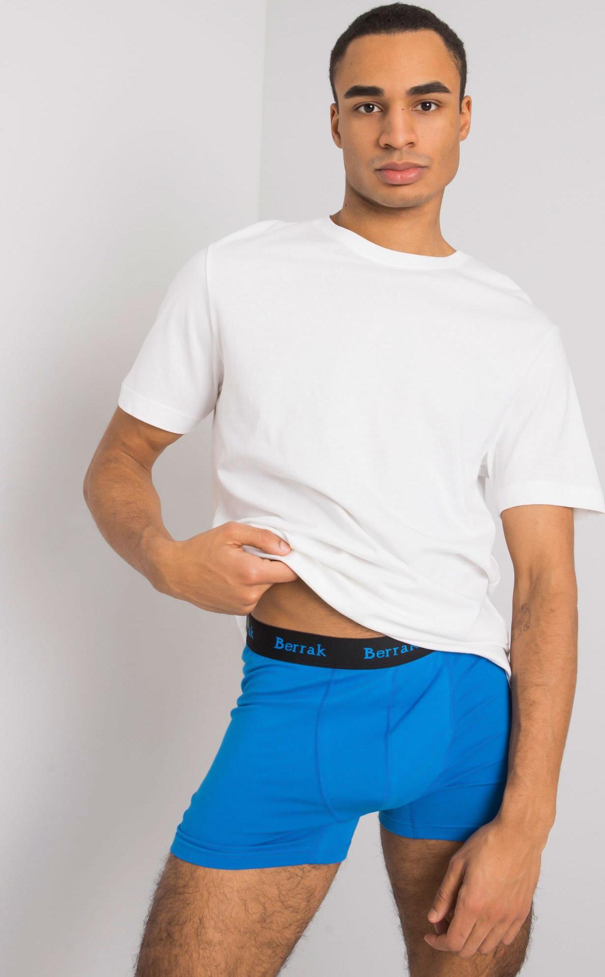 MODRÉ PÁNSKÉ BOXERKY BR-BK-4476.28P-BLUE Velikost: M