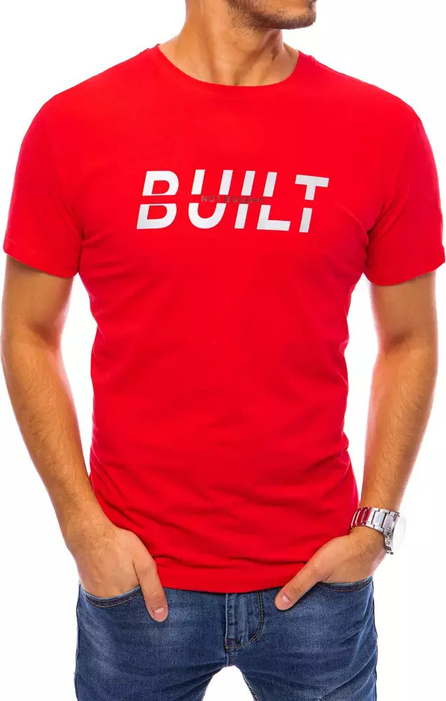 ČERVENÉ  TRIČKO "BUILT NOT BOUGHT" RX4724 Velikost: 2XL