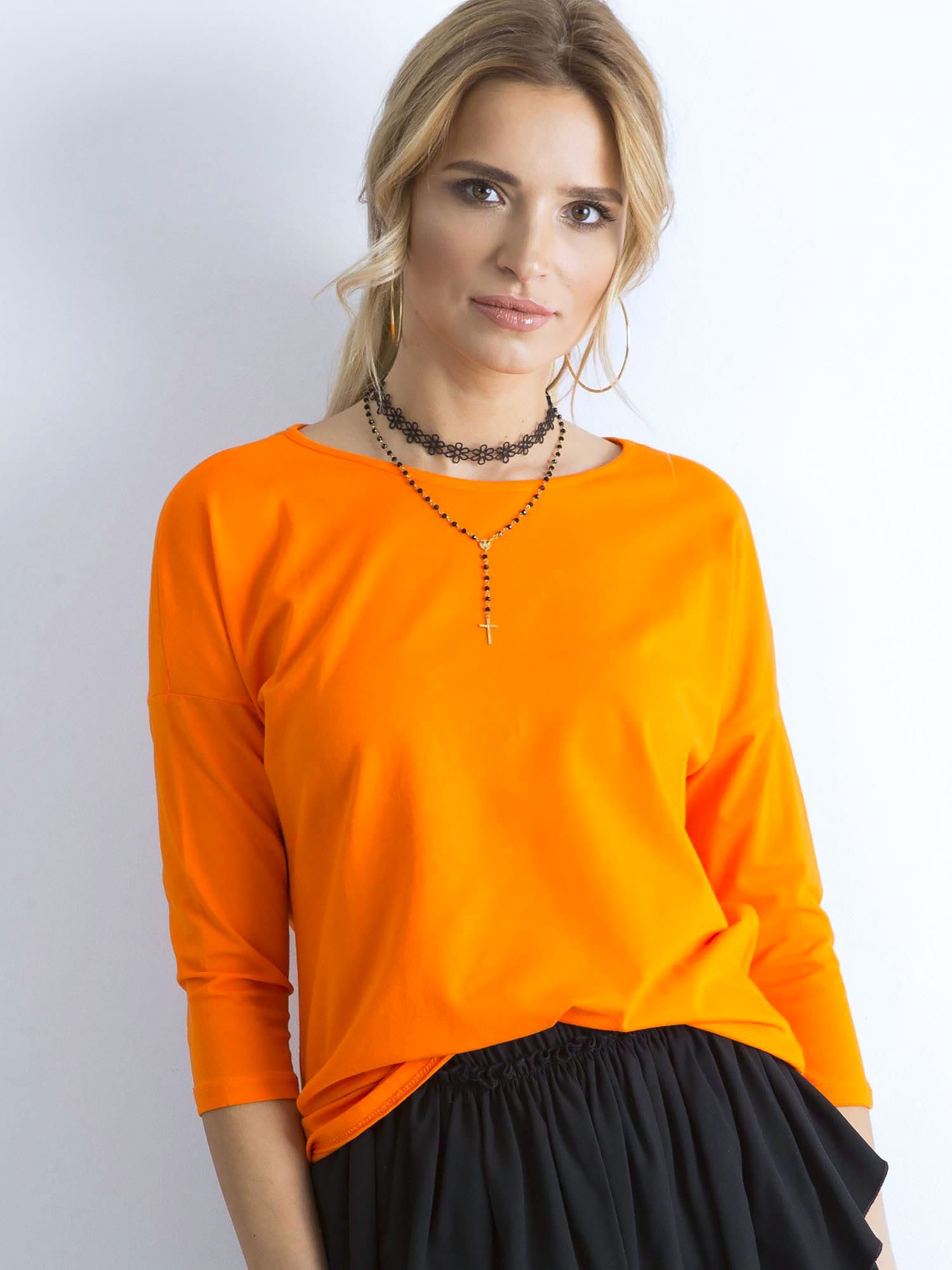 ORANŽOVÉ DÁMSKÉ TRIČKO RV-BZ-4661.44P-ORANGE Velikost: XL