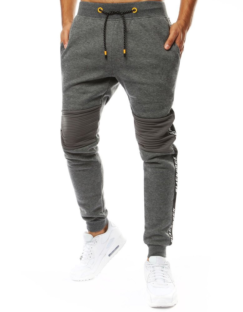 ANTRACITOVÉ JOGGERY S PRUHY UX3541 Velikost: M