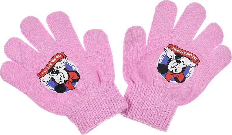 RŮŽOVÉ RUKAVICE MINNIE MOUSE DISNEY Velikost: ONE SIZE