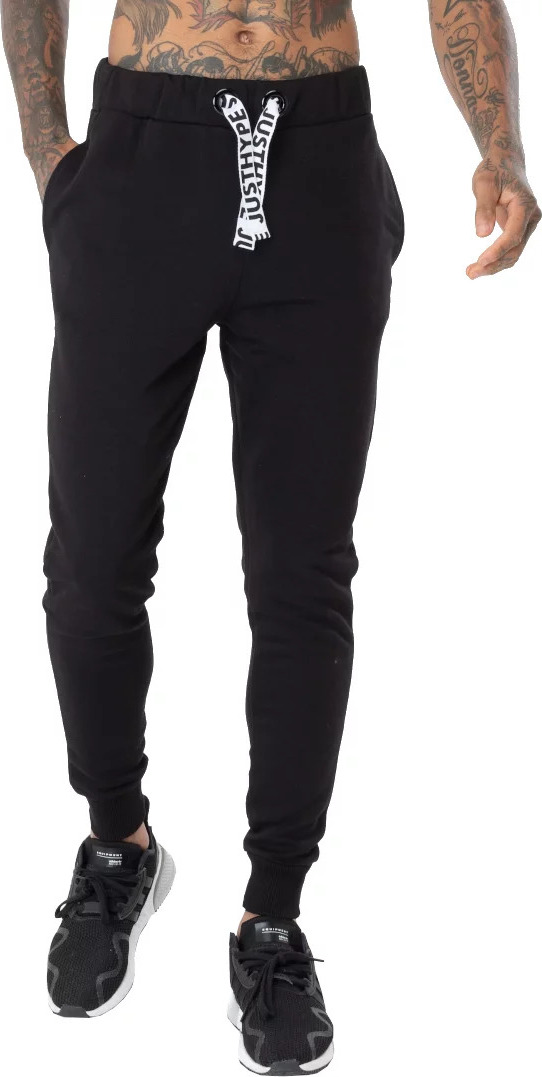 ČERNÉ PÁNSKÉ TEPLÁKY JUSTHYPE DRAWCORD JOGGERS ZXF-025 Velikost: M