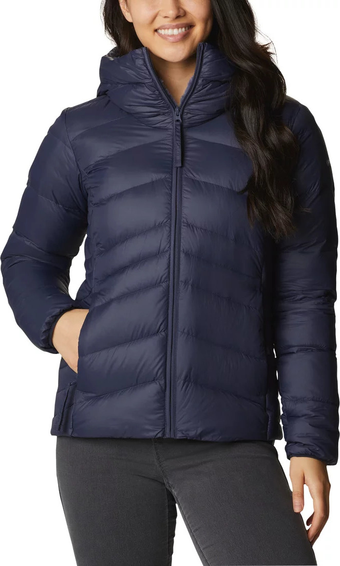 TMAVĚ MODRÁ DÁMSKÁ BUNDA COLUMBIA AUTUMN PARK DOWN HOODED JACKET 1909232466 Velikost: S