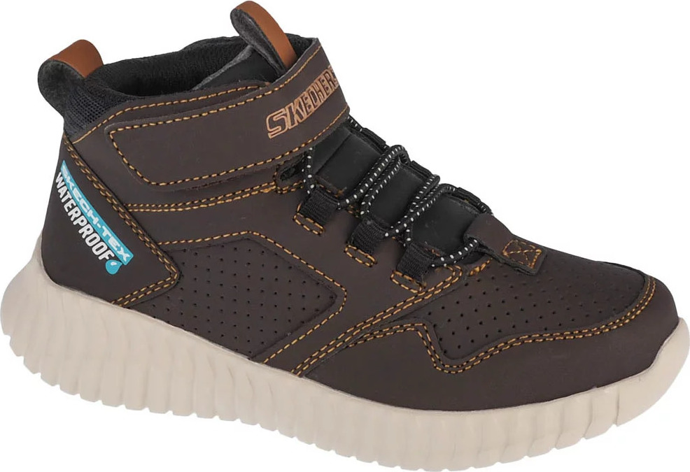 HNĚDÉ CHLAPECKÉ KOTNÍKOVÉ BOTY SKECHERS ELITE FLEX-HYDROX 97895L-CHOC Velikost: 27