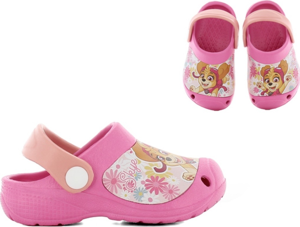 RŮŽOVÉ "CROCSY" PAW PATROL SKYE Velikost: 28