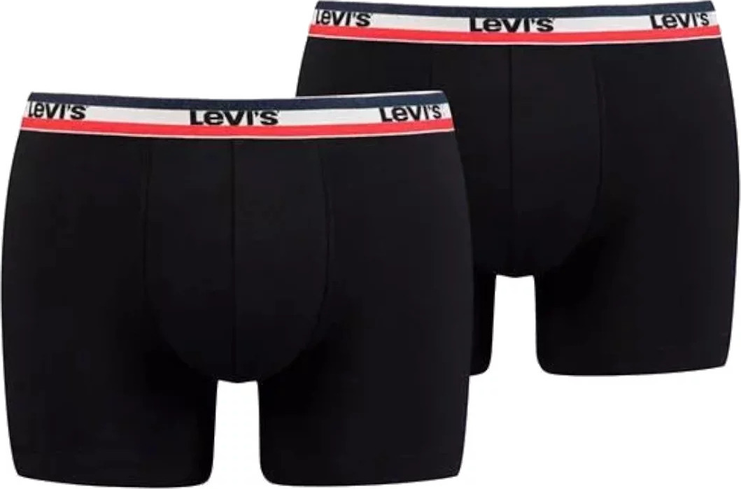 ČERNÁ SADA BOXEREK LEVI'S BOXER 2 PAIRS BRIEFS 37149-0204 Velikost: S