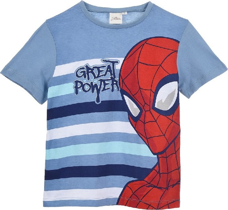 Modré chlapecké tričko s potiskem Spider-Man (Velikost 98)
