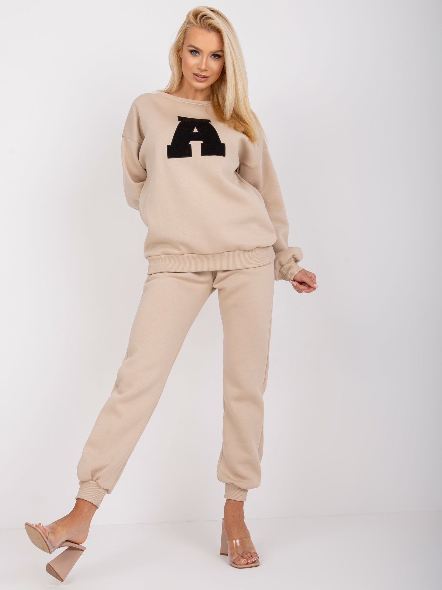 BÉŽOVÁ TEPLÁKOVÁ SOUPRAVA EM-KMPL-U660.03-BEIGE Velikost: ONE SIZE