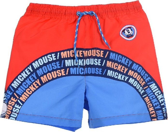 Modro-červené chlapecké plavky  Mickey Mouse (Velikost 98)