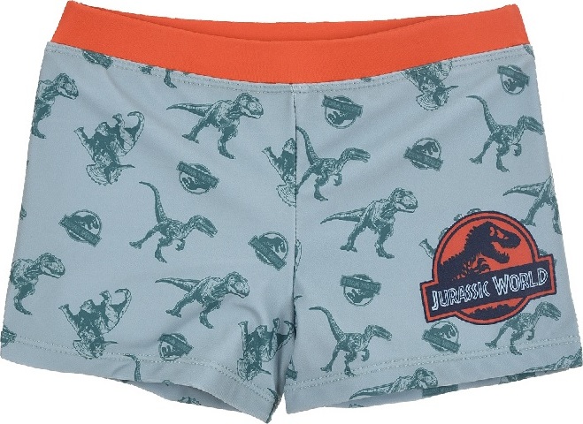 Zelené vzorované chlapecké plavky Jurassic World