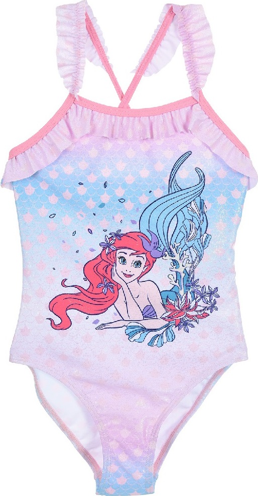 Modro-růžové jednodílné plavky Disney Princess (Velikost 98)