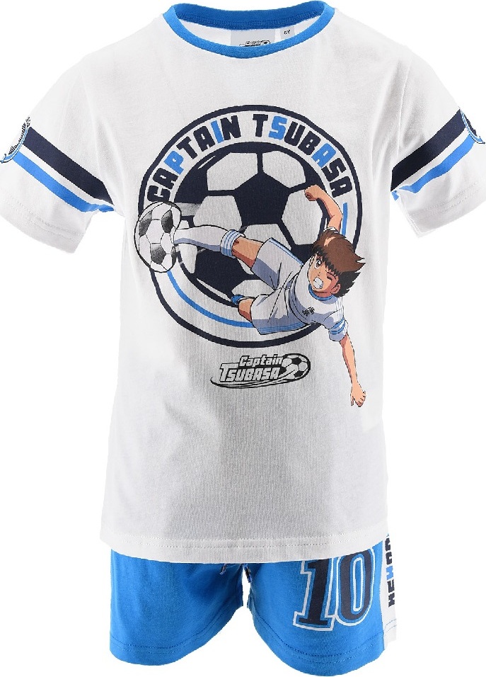 Bílo-modrá chlapecká souprava Captain Tsubasa (Velikost 98)
