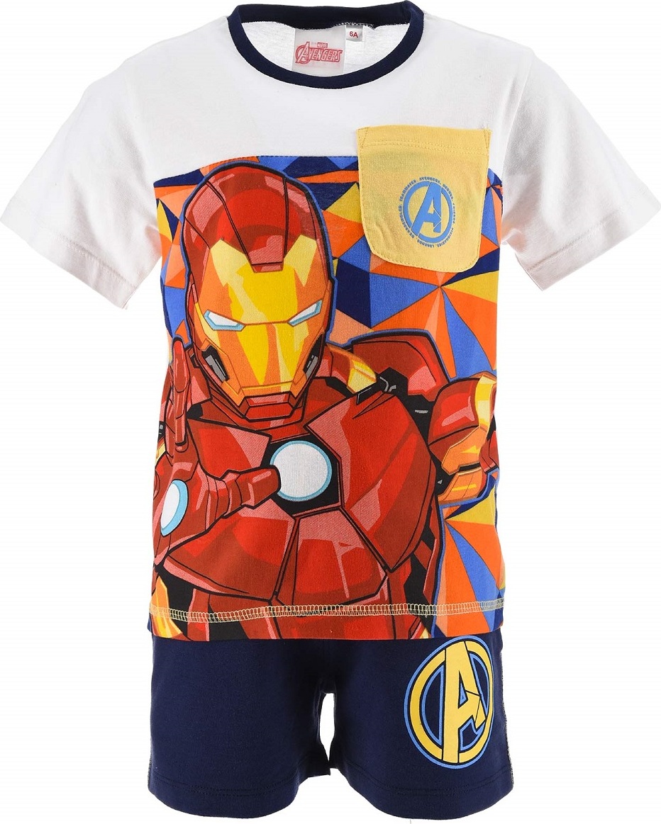 Barevná chlapecká souprava Iron Man (Velikost 104)