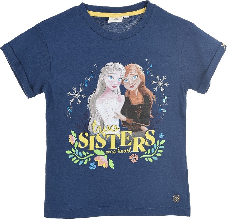 Tmavě modré dívčí tričko Disney Frozen
