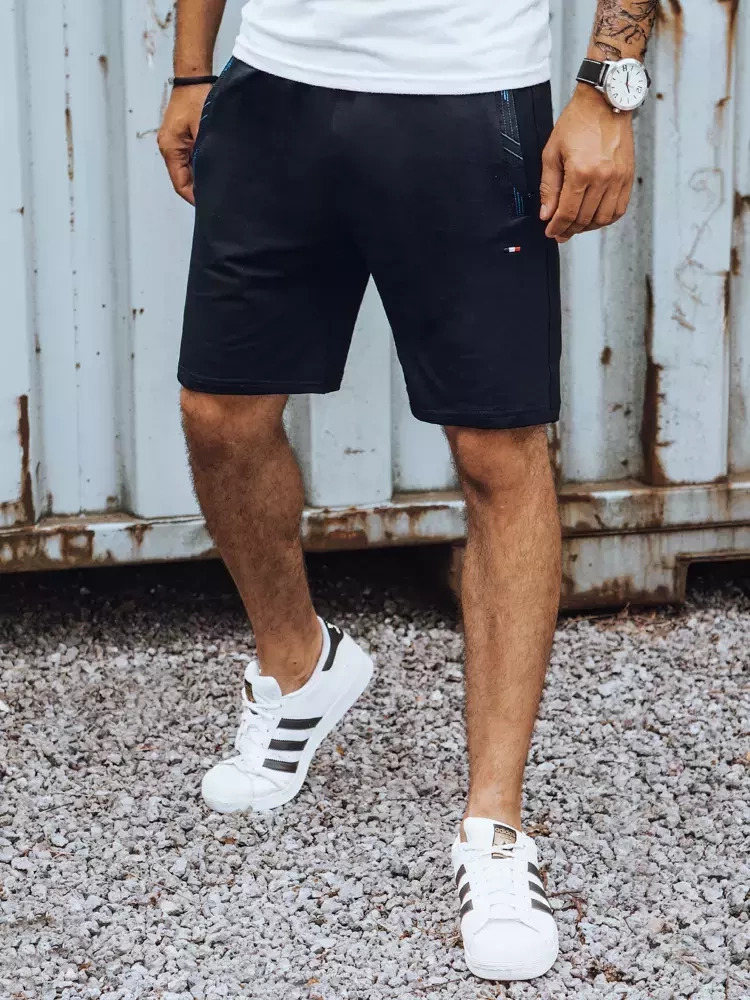 Tmavě modré sportovní šortky (Velikost M)