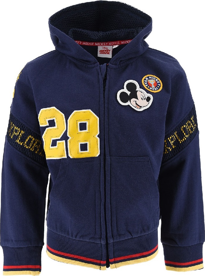Tmavě modrá chlapecká mikina Mickey Mouse (Velikost 98)