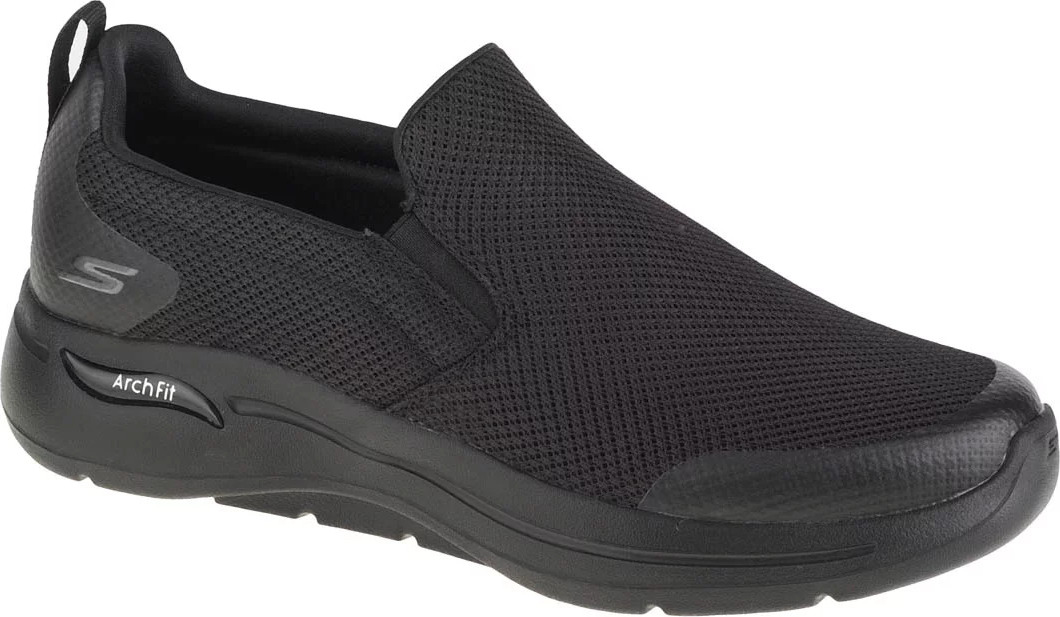 ČERNÉ PÁNSKÉ TENISKY SKECHERS GO WALK ARCH FIT-TOGPATH 216121-BBK Velikost: 42