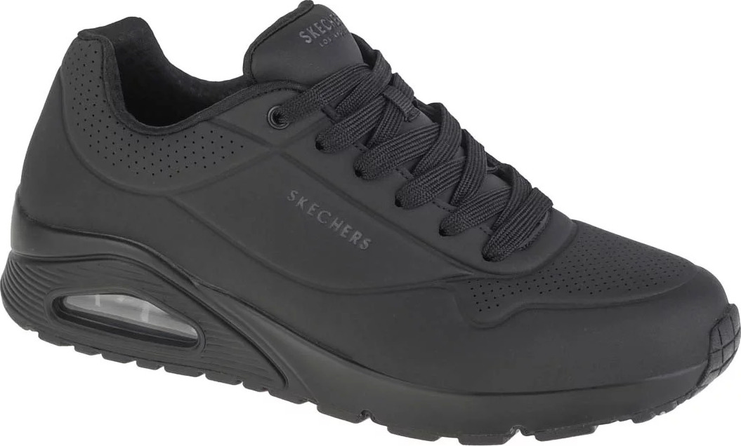 ČERNÉ PÁNSKÉ TENISKY SKECHERS UNO-STAND ON AIR 52458-BBK Velikost: 44