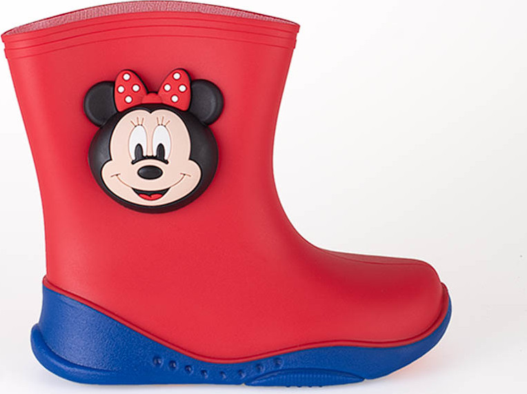 Červené Dívčí holínky Minnie (Velikost 25)