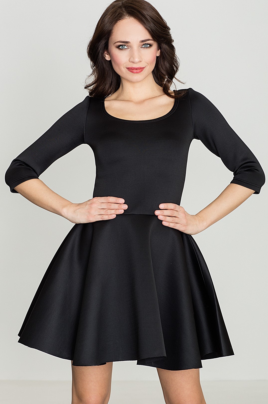 Dámské černé šaty K227 Velikost: XL