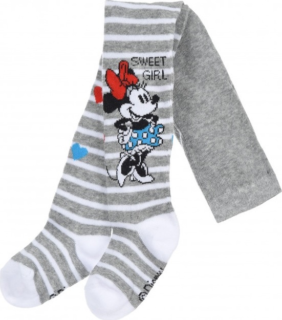 Disney Minnie Mouse Šedé dívčí punčocháče