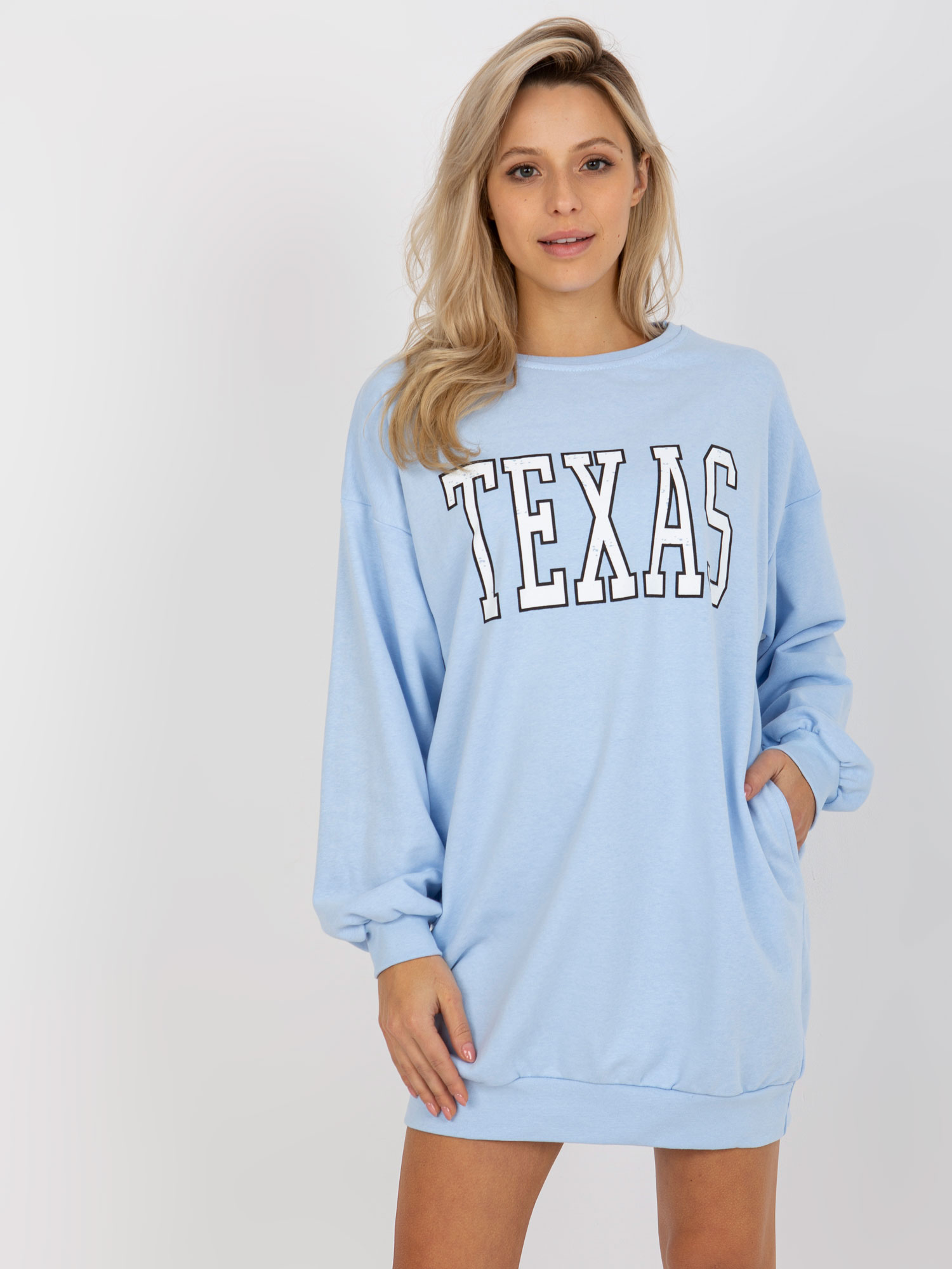 SVĚTLE MODRÁ TUNIKA TEXAS -EM-BL-U719.82P-LIGHT BLUE Velikost: ONE SIZE