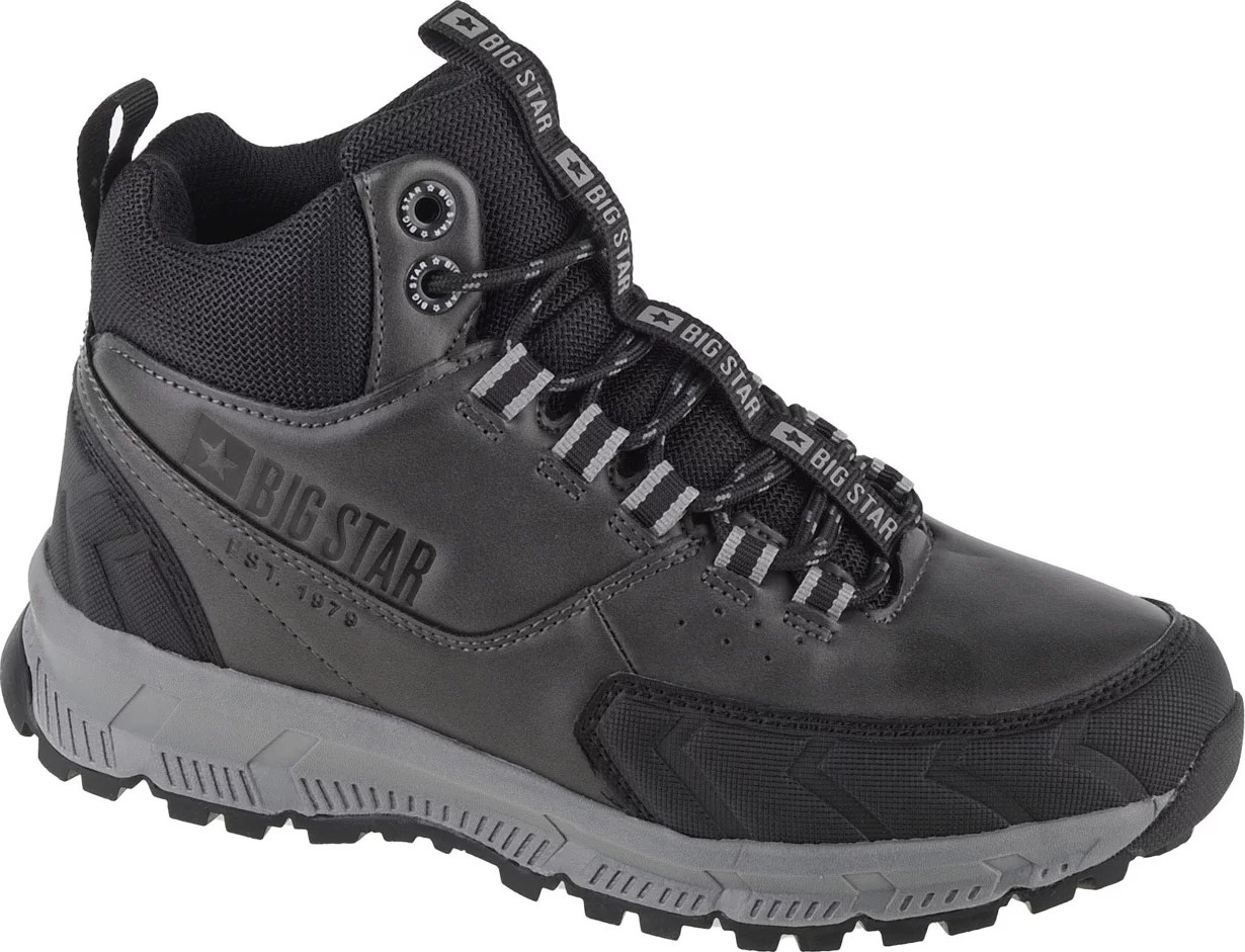 Šedé dámské boty Big Star Trekking Shoes (Velikost 36)