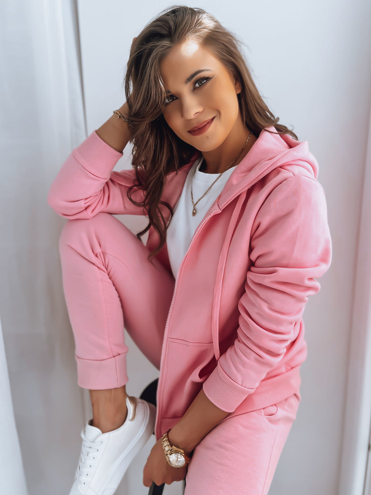 Růžová mikina na zip VICTORIA (Velikost S)
