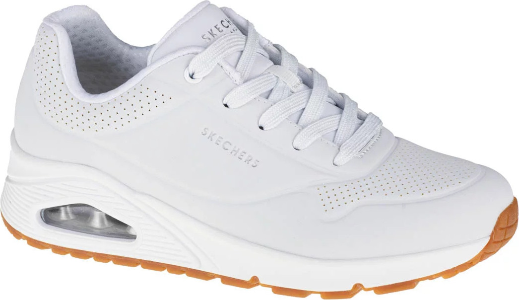 BÍLÉ DÁMSKÉ TENISKY SKECHERS UNO-STAND ON AIR 73690-WHT Velikost: 41