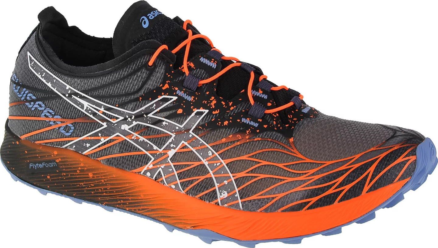 Černo-oranžové pánské tenisky ASICS Fujispeed (Velikost 40,5)
