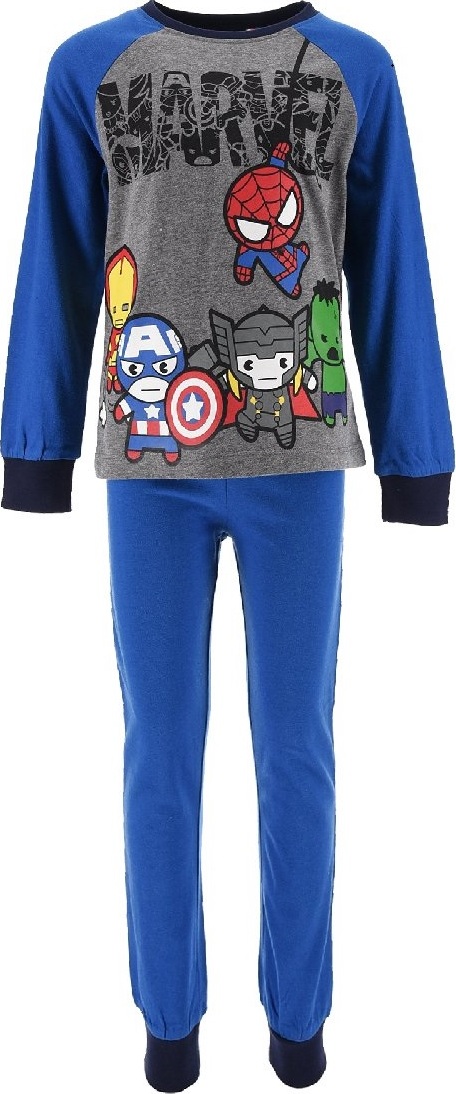 Modro-šedé chlapecké dlouhé pyžamo Marvel Avengers Velikost: 116