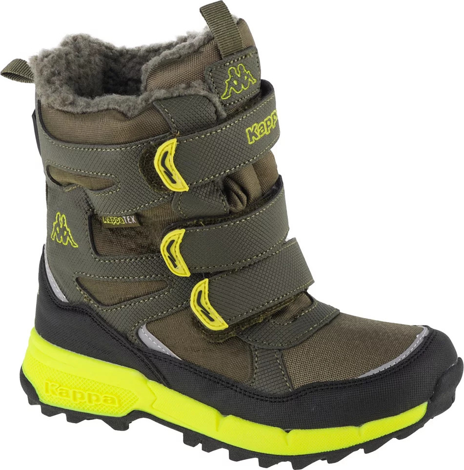 Khaki chlapecké boty Kappa Vipos Tex K
