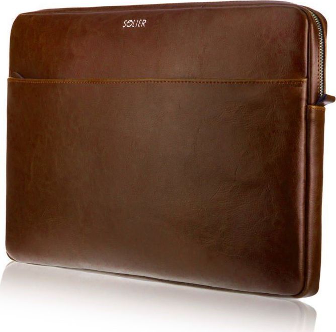 HNĚDÉ KOŽENÉ POUZDRO PRO NOTEBOOK 15" SA24A 15CALI VINTAGE BROWN Velikost: ONE SIZE