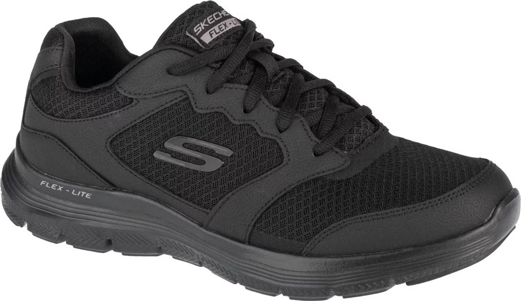 ČERNÉ PÁNSKÉ TENISKY SKECHERS FLEX ADVANTAGE 4.0 232225-BBK Velikost: 42.5