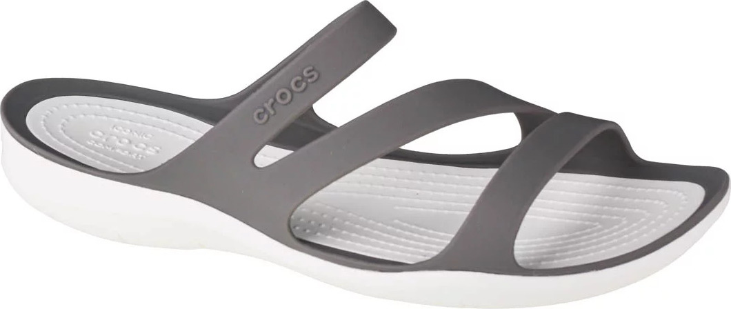 Šedé dámské nazouváky Crocs W Swiftwater Sandals (Velikost 36/37)