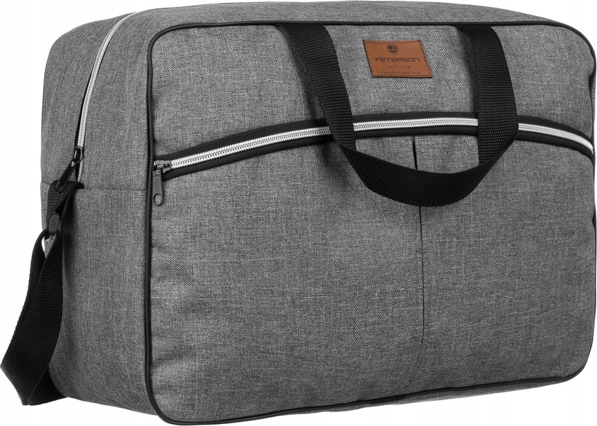 PETERSON MENŠÍ TAŠKA - ŠEDÁ - STŘÍBRNÝ ZIP PTN TP-GRAY-SILVER Velikost: ONE SIZE