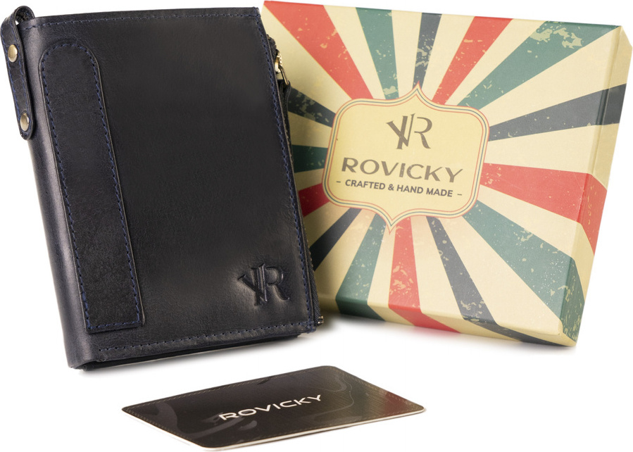 ROVICKY TMAVĚ MODRÁ PENĚŽENKA SE VSADKOU L135 N1226-RHP-5449 NAVY Velikost: ONE SIZE