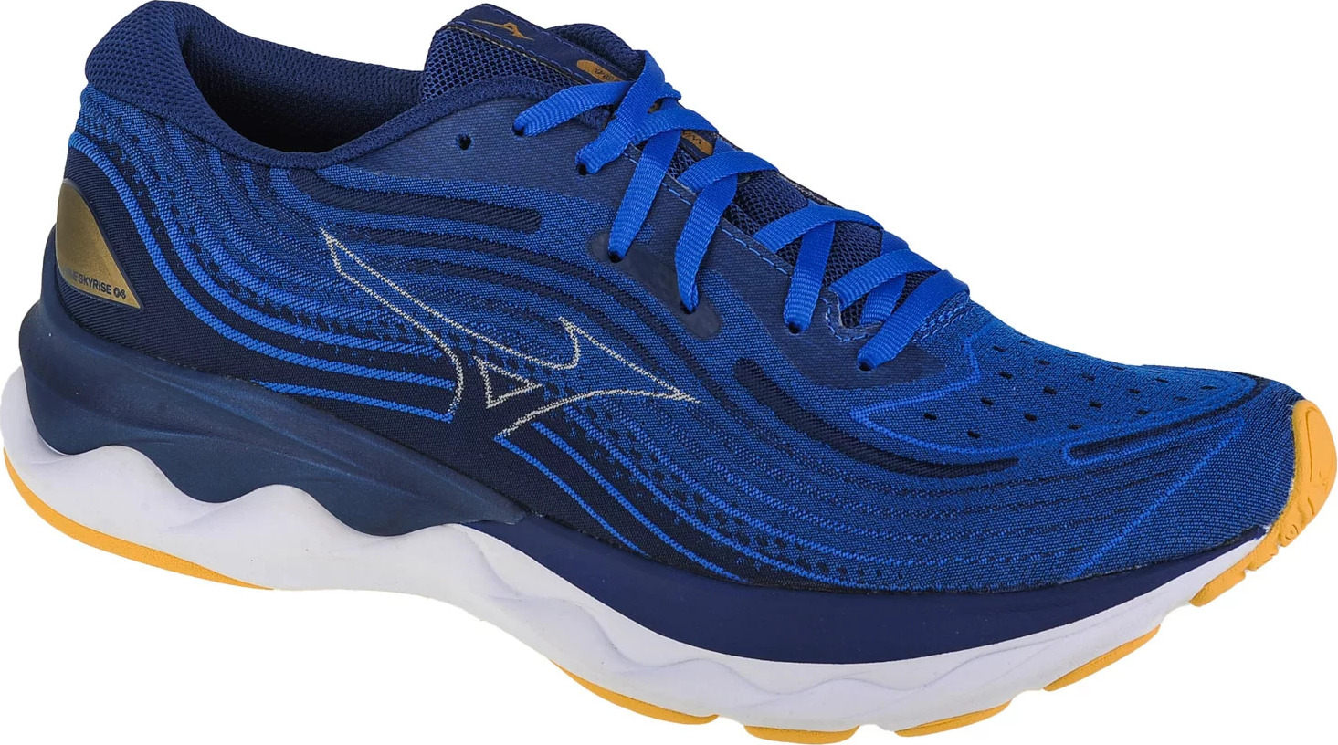 TMAVĚ MODRÉ BĚŽECKÉ TENISKY MIZUNO WAVE SKYRISE 4 J1GC230903 Velikost: 44