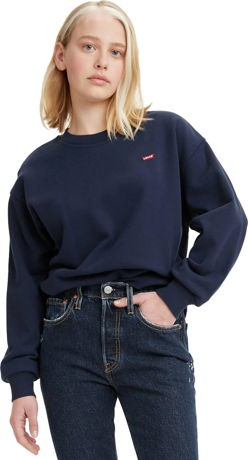 TMAVĚ MODRÁ MIKINA LEVI'S STANDARD CREW HOODIE 246880027 Velikost: S