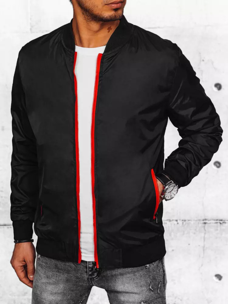 ČERNÁ LEHKÁ BOMBER BUNDA TX4426 Velikost: 2XL