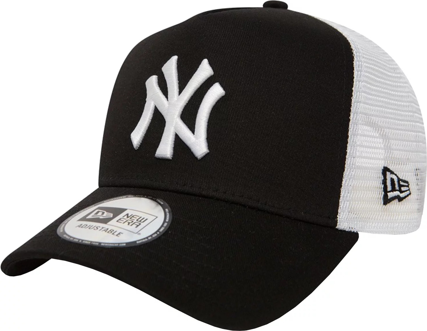 ČERNO-BÍLÁ KŠILTOVKA NEW ERA NEW YORK YANKEES MLB CLEAN TRUCKER CAP 11588491 Velikost: ONE SIZE