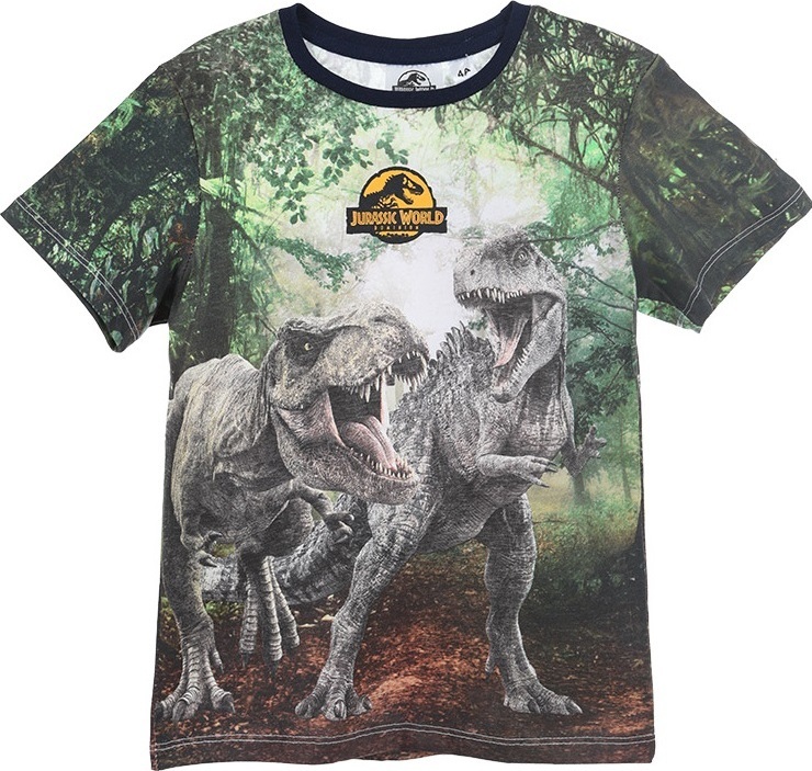 Chlapecké tričko s potiskem Jurassic World - zelená