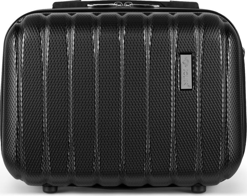 SOLIER ČERNÝ CESTOVNÍ KUFŘÍK ( STL902 14\' BLACK) Velikost: Kosmetický kufr