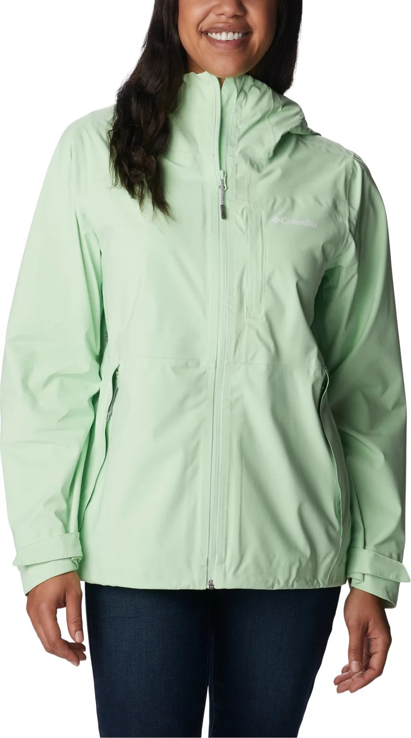 SVĚTLE ZELENÁ SPORTOVNÍ BUNDA COLUMBIA AMPLI-DRY WATERPROOF SHELL JACKET 1938973372 Velikost: M