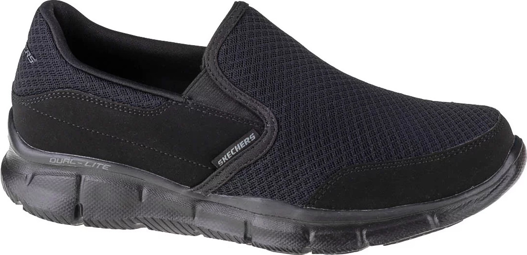 ČERNÉ PÁNSKÉ SLIP ON TENISKY SKECHERS EQUALIZER 51361-BBK Velikost: 41